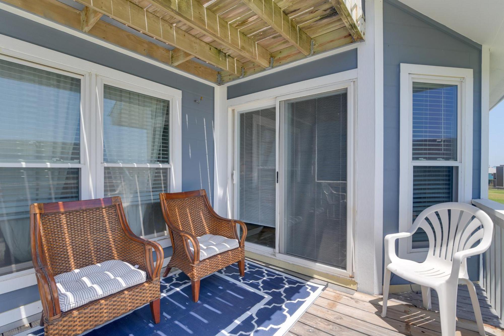 Galveston Townhome With Balconies Walk To Beach! Exteriör bild