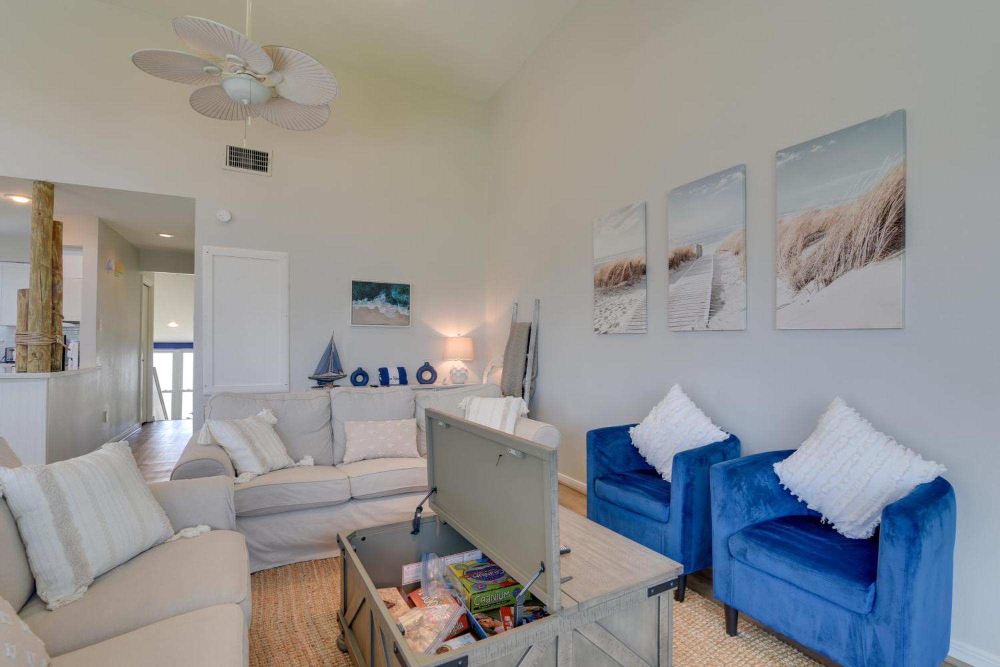 Galveston Townhome With Balconies Walk To Beach! Exteriör bild